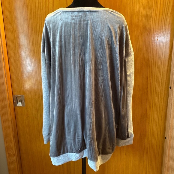 LANE BRYANT Gray Velour Sweater - Picture 11 of 11